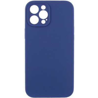 Купити Чехол Silicone Case Full Camera Protective (AA) NO LOGO для Apple iPhone 12 Pro (6.1") Синий / Deep navy