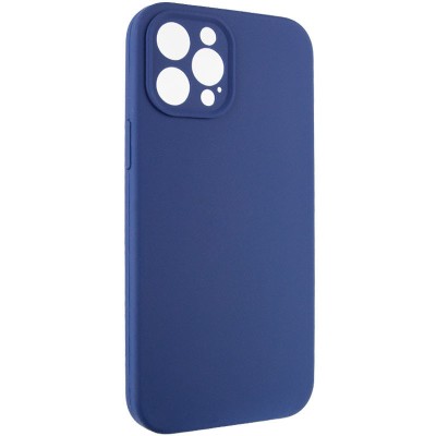 Купити Чехол Silicone Case Full Camera Protective (AA) NO LOGO для Apple iPhone 12 Pro (6.1") Синий / Deep navy