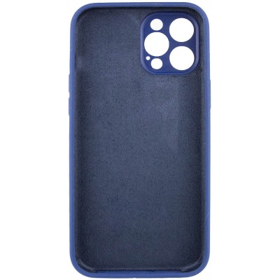 Купити Чехол Silicone Case Full Camera Protective (AA) NO LOGO для Apple iPhone 12 Pro (6.1") Синий / Deep navy
