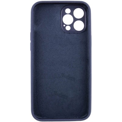 Купити Чехол Silicone Case Full Camera Protective (AA) NO LOGO для Apple iPhone 12 Pro (6.1") Темно-синий / Midnight blue