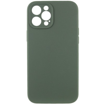 Купити Чехол Silicone Case Full Camera Protective (AA) NO LOGO для Apple iPhone 12 Pro Max (6.7") Зеленый / Cyprus Green