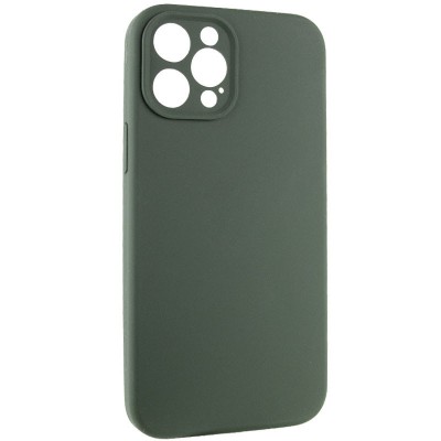 Купити Чехол Silicone Case Full Camera Protective (AA) NO LOGO для Apple iPhone 12 Pro Max (6.7") Зеленый / Cyprus Green