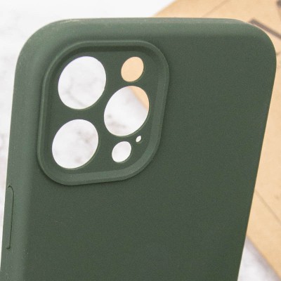 Купити Чехол Silicone Case Full Camera Protective (AA) NO LOGO для Apple iPhone 12 Pro Max (6.7") Зеленый / Cyprus Green