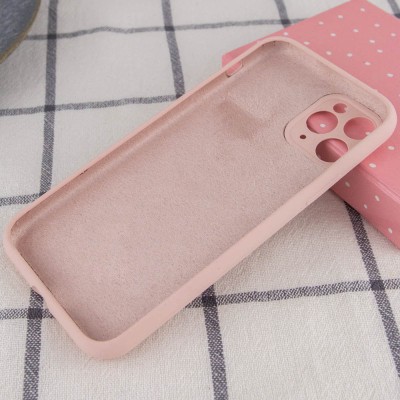 Купити Чехол Silicone Case Full Camera Protective (AA) NO LOGO для Apple iPhone 12 Pro Max (6.7") Розовый / Pink Sand
