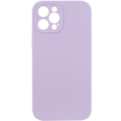 Купити Чехол Silicone Case Full Camera Protective (AA) NO LOGO для Apple iPhone 12 Pro Max (6.7") Сиреневый / Lilac