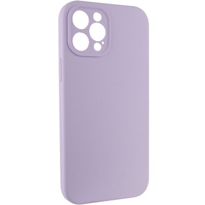 Купити Чехол Silicone Case Full Camera Protective (AA) NO LOGO для Apple iPhone 12 Pro Max (6.7") Сиреневый / Lilac