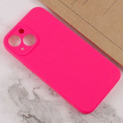 Купити Чехол Silicone Case Full Camera Protective (AA) NO LOGO для Apple iPhone 13 (6.1") Розовый / Barbie pink