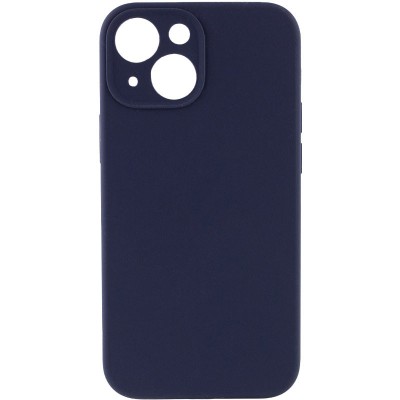 Купити Чехол Silicone Case Full Camera Protective (AA) NO LOGO для Apple iPhone 13 (6.1") Темно-синий / Midnight blue