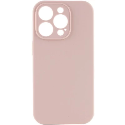 Купити Чехол Silicone Case Full Camera Protective (AA) NO LOGO для Apple iPhone 13 Pro (6.1") Розовый / Pink Sand