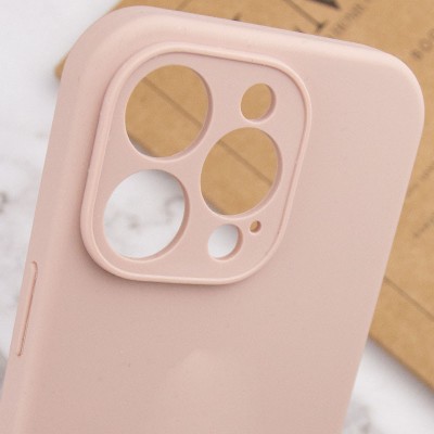 Купити Чехол Silicone Case Full Camera Protective (AA) NO LOGO для Apple iPhone 13 Pro (6.1") Розовый / Pink Sand