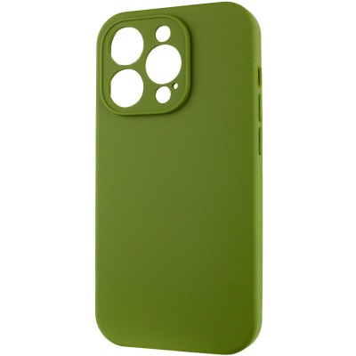 Купити Чехол Silicone Case Full Camera Protective (AA) NO LOGO для Apple iPhone 13 Pro Max (6.7") Зеленый / Dark Olive