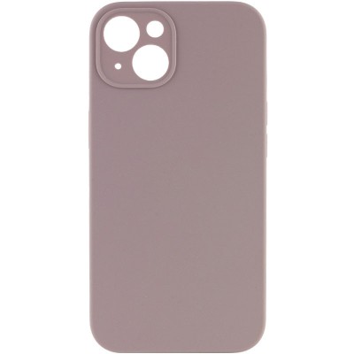 Купити Чехол Silicone Case Full Camera Protective (AA) NO LOGO для Apple iPhone 14 (6.1") Серый / Lavender