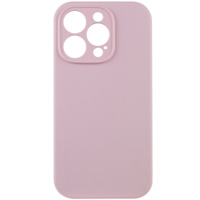 Купити Чехол Silicone Case Full Camera Protective (AA) NO LOGO для Apple iPhone 14 Pro (6.1") Розовый / Chalk Pink