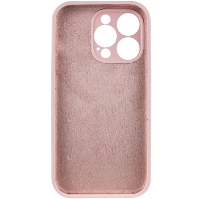 Купити Чехол Silicone Case Full Camera Protective (AA) NO LOGO для Apple iPhone 14 Pro (6.1") Розовый / Chalk Pink