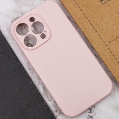 Купити Чехол Silicone Case Full Camera Protective (AA) NO LOGO для Apple iPhone 14 Pro (6.1") Розовый / Chalk Pink