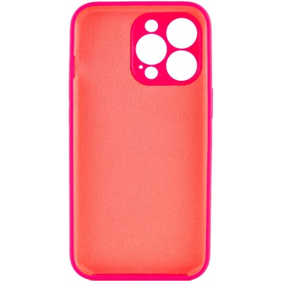 Купити Чехол Silicone Case Full Camera Protective (AA) NO LOGO для Apple iPhone 14 Pro Max (6.7") Розовый / Barbie pink