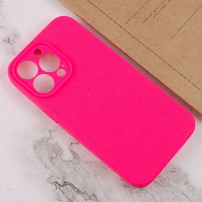 Купити Чехол Silicone Case Full Camera Protective (AA) NO LOGO для Apple iPhone 14 Pro Max (6.7") Розовый / Barbie pink