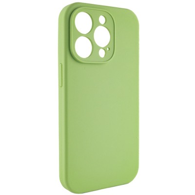 Купити Чехол Silicone Case Full Camera Protective (AA) NO LOGO для Apple iPhone 15 Pro (6.1") Мятный / Mint