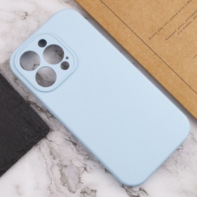 Купити Чехол Silicone Case Full Camera Protective (AA) NO LOGO для Apple iPhone 15 Pro Max (6.7") Голубой / Sweet Blue
