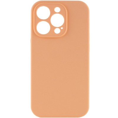 Купити Чехол Silicone Case Full Camera Protective (AA) NO LOGO для Apple iPhone 15 Pro Max (6.7") Оранжевый / Cantaloupe