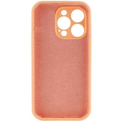 Купити Чехол Silicone Case Full Camera Protective (AA) NO LOGO для Apple iPhone 15 Pro Max (6.7") Оранжевый / Cantaloupe