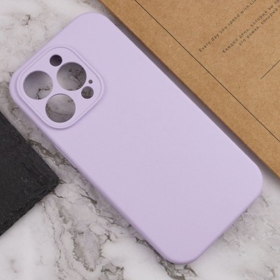 Купити Чехол Silicone Case Full Camera Protective (AA) NO LOGO для Apple iPhone 15 Pro Max (6.7") Сиреневый / Lilac