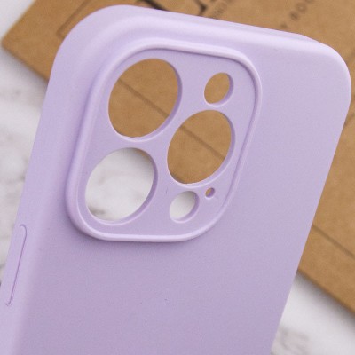 Купити Чехол Silicone Case Full Camera Protective (AA) NO LOGO для Apple iPhone 15 Pro Max (6.7") Сиреневый / Lilac
