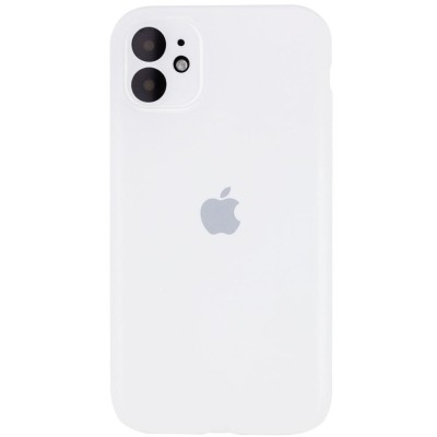Купити Чехол Silicone Case Full Camera Protective (AA) для Apple iPhone 12 (6.1") Белый / White / PVH