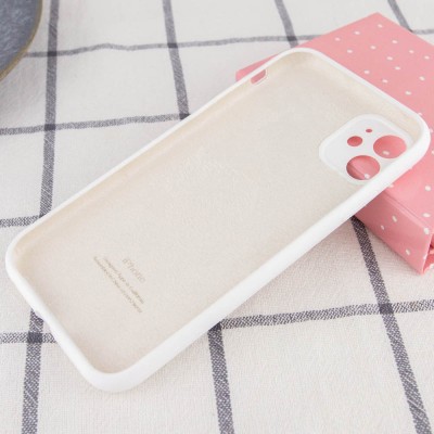 Купити Чехол Silicone Case Full Camera Protective (AA) для Apple iPhone 12 (6.1") Белый / White / PVH