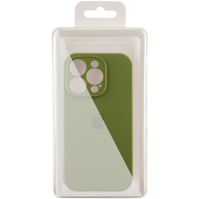 Купити Чехол Silicone Case Full Camera Protective (AA) для Apple iPhone 12 Pro (6.1") Зеленый / Dark Olive / PVH
