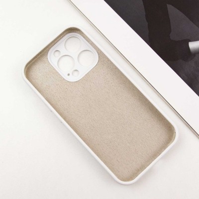 Чехол Silicone Case Full Camera Protective (AA) для Apple iPhone 12 Pro Max (6.7") Белый / White / PVH