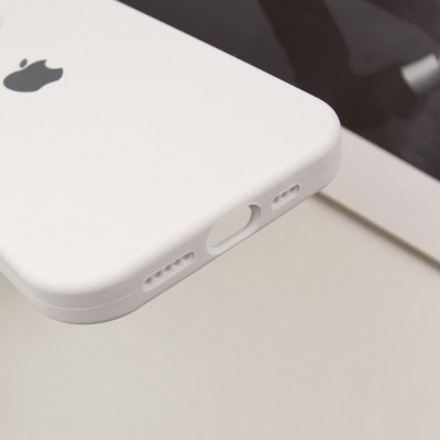Чехол Silicone Case Full Camera Protective (AA) для Apple iPhone 12 Pro Max (6.7") Белый / White / PVH