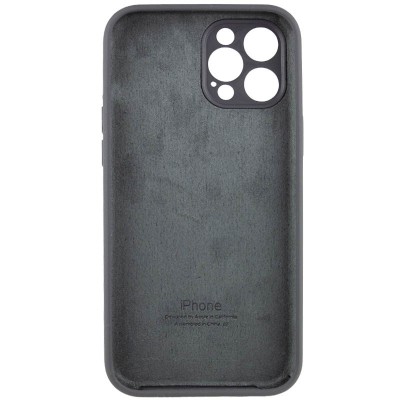 Купити Чехол Silicone Case Full Camera Protective (AA) для Apple iPhone 12 Pro Max (6.7") Серый / Dark Gray / PVH