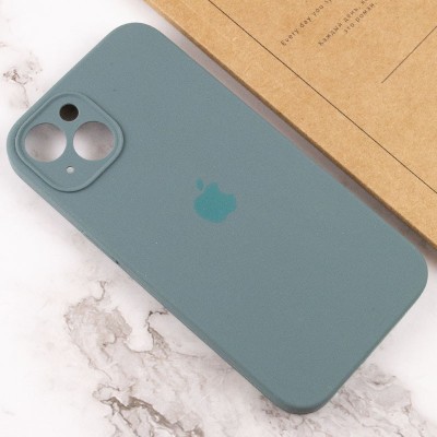 Чехол Silicone Case Full Camera Protective (AA) для Apple iPhone 13 (6.1") Зеленый / Pine green / PVH