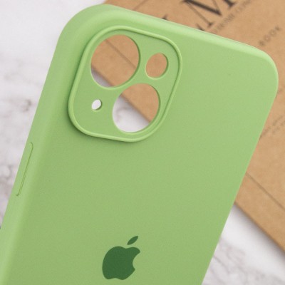 Купити Чехол Silicone Case Full Camera Protective (AA) для Apple iPhone 13 (6.1") Мятный / Mint / PVH
