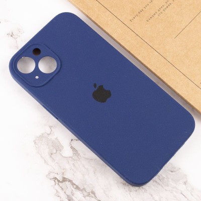 Чехол Silicone Case Full Camera Protective (AA) для Apple iPhone 13 (6.1") Синий / Deep navy / PVH
