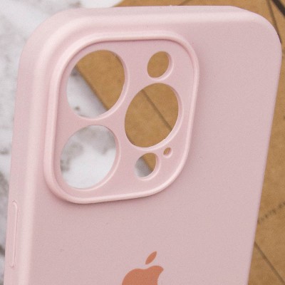 Купити Чехол Silicone Case Full Camera Protective (AA) для Apple iPhone 14 Pro (6.1") Розовый / Chalk Pink / PVH