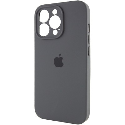 Купити Чехол Silicone Case Full Camera Protective (AA) для Apple iPhone 14 Pro Max (6.7") Серый / Dark Gray / PVH