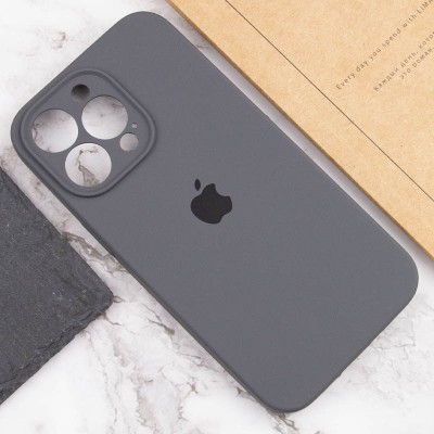 Купити Чехол Silicone Case Full Camera Protective (AA) для Apple iPhone 14 Pro Max (6.7") Серый / Dark Gray / PVH