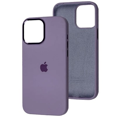 Купити Чехол Silicone Case Metal Buttons (AA) для Apple iPhone 12 Pro / 12 (6.1") Фиолетовый / Iris