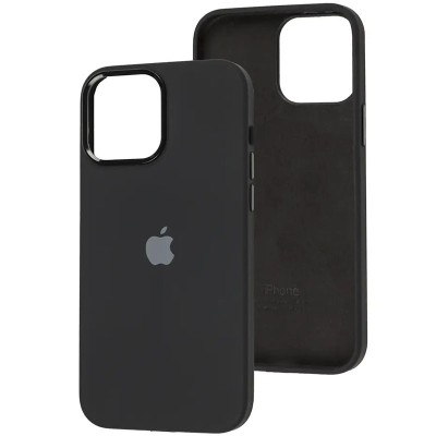 Купити Чехол Silicone Case Metal Buttons (AA) для Apple iPhone 14 (6.1") Черный / Black