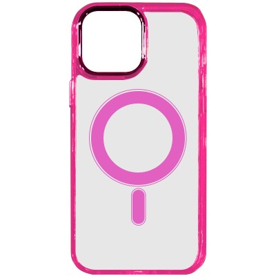 Купити Чехол TPU Iris with MagSafe для Apple iPhone 12 Pro / 12 (6.1") Малиновый