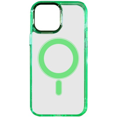 Купити Чехол TPU Iris with MagSafe для Apple iPhone 13 (6.1") Салатовый