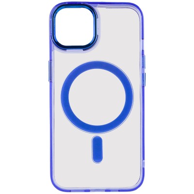 Чехол TPU Iris with MagSafe для Apple iPhone 15 (6.1") Синий