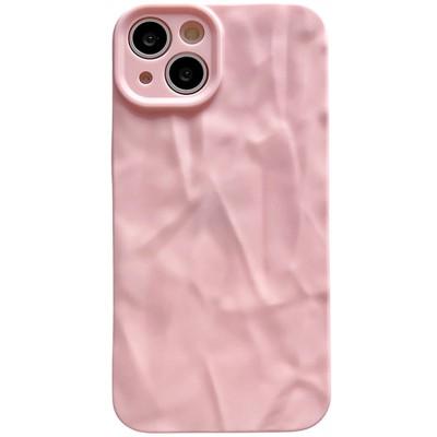 Чехол TPU Texture для Apple iPhone 15 (6.1") Pink
