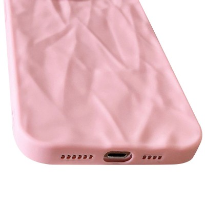 Чехол TPU Texture для Apple iPhone 15 (6.1") Pink