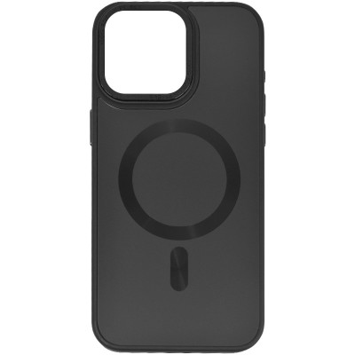 Купити Чехол TPU+Glass Sapphire Midnight Open Camera with MagSafe для Apple iPhone 15 Pro Max (6.7") Черный / Black