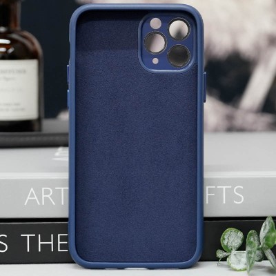 Купити Чехол TPU+Glass Sapphire Midnight with MagSafe для Apple iPhone 15 Pro (6.1") Синий / Deep navy