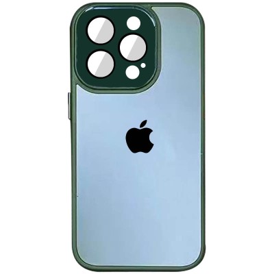 Купити Чехол TPU+Glass Sapphire Midnight для Apple iPhone 14 Pro Max (6.7") Зеленый / Forest green