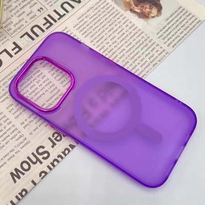 Купити Чехол TPU+PC Lily with MagSafe для Apple iPhone 14 (6.1") Purple